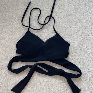 Aerie wrap halter bikini top